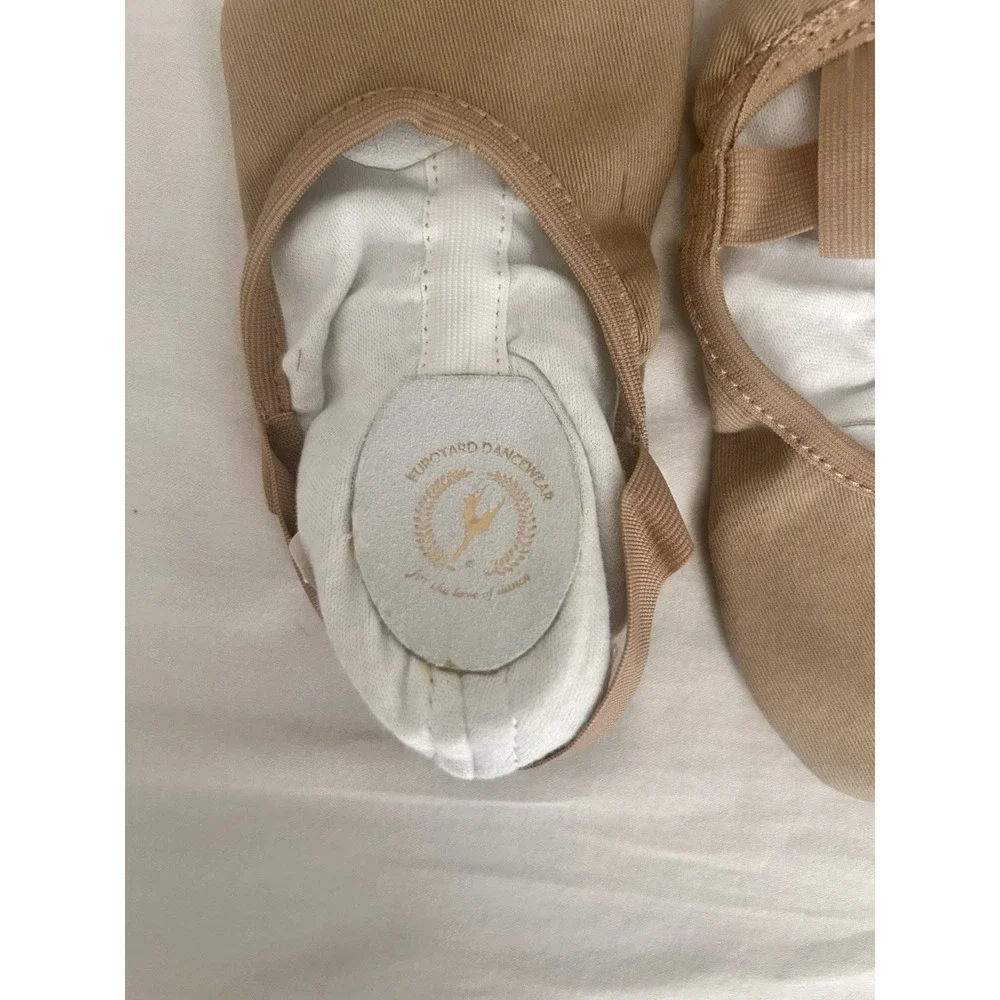 Eurotard Child Tan Assemblé‎ Split Sole Canvas Ballet Shoe A1004A Sz 4 US 34 EU